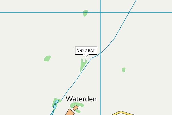 NR22 6AT map - OS VectorMap District (Ordnance Survey)