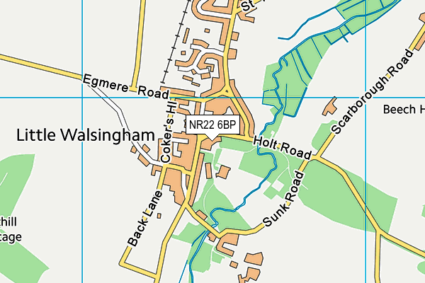 NR22 6BP map - OS VectorMap District (Ordnance Survey) NR22 6BP map - OS VectorMap District (Ordnance Survey)