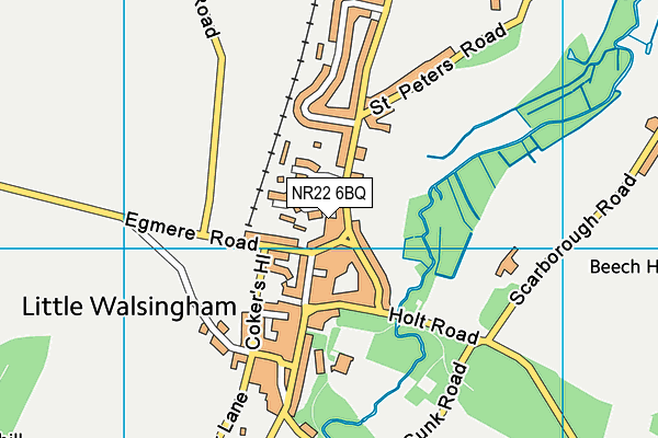 NR22 6BQ map - OS VectorMap District (Ordnance Survey) NR22 6BQ map - OS VectorMap District (Ordnance Survey)