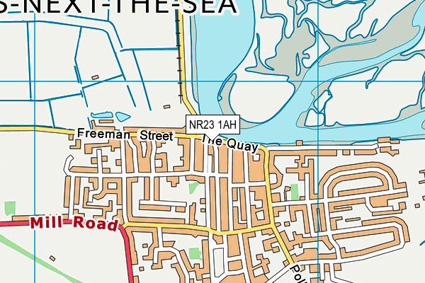 NR23 1AH map - OS VectorMap District (Ordnance Survey) NR23 1AH map - OS VectorMap District (Ordnance Survey)