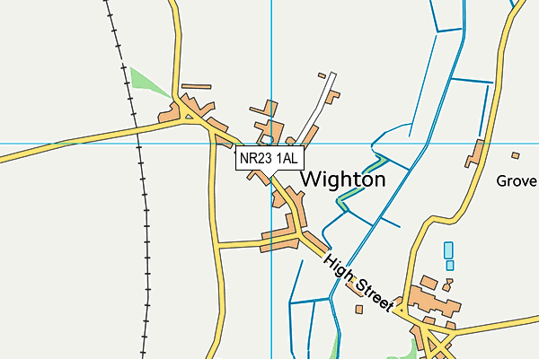 NR23 1AL map - OS VectorMap District (Ordnance Survey) NR23 1AL map - OS VectorMap District (Ordnance Survey)