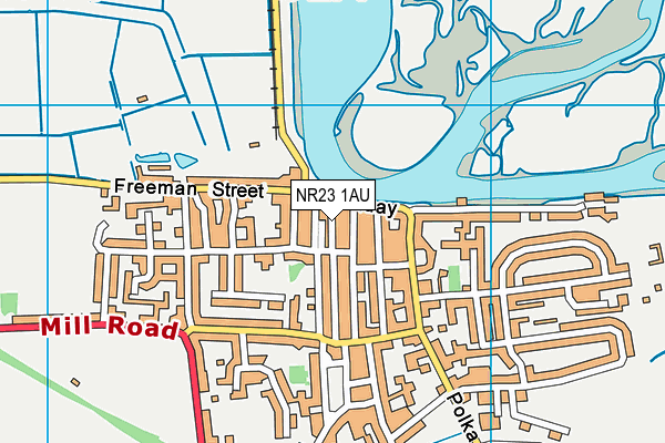 NR23 1AU map - OS VectorMap District (Ordnance Survey) NR23 1AU map - OS VectorMap District (Ordnance Survey)