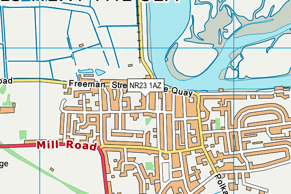 NR23 1AZ map - OS VectorMap District (Ordnance Survey) NR23 1AZ map - OS VectorMap District (Ordnance Survey)