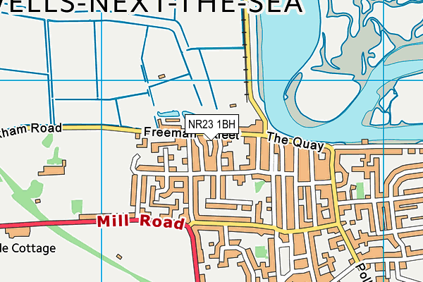 NR23 1BH map - OS VectorMap District (Ordnance Survey) NR23 1BH map - OS VectorMap District (Ordnance Survey)