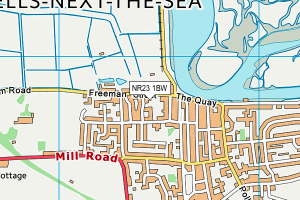 NR23 1BW map - OS VectorMap District (Ordnance Survey) NR23 1BW map - OS VectorMap District (Ordnance Survey)