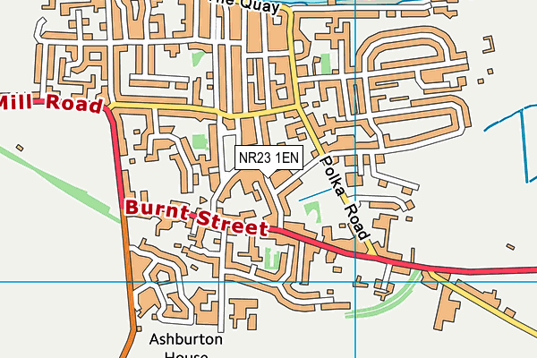 NR23 1EN map - OS VectorMap District (Ordnance Survey) NR23 1EN map - OS VectorMap District (Ordnance Survey)