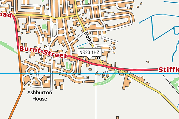 NR23 1HZ map - OS VectorMap District (Ordnance Survey) NR23 1HZ map - OS VectorMap District (Ordnance Survey)