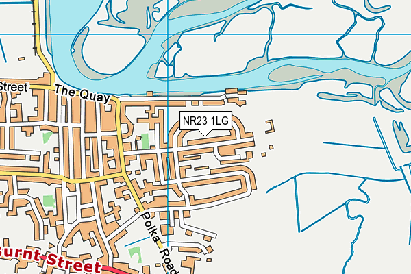 NR23 1LG map - OS VectorMap District (Ordnance Survey) NR23 1LG map - OS VectorMap District (Ordnance Survey)
