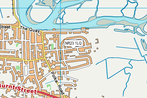 NR23 1LQ map - OS VectorMap District (Ordnance Survey) NR23 1LQ map - OS VectorMap District (Ordnance Survey)