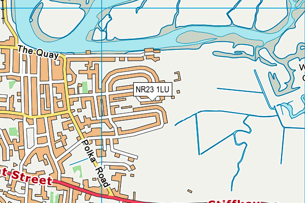 NR23 1LU map - OS VectorMap District (Ordnance Survey) NR23 1LU map - OS VectorMap District (Ordnance Survey)