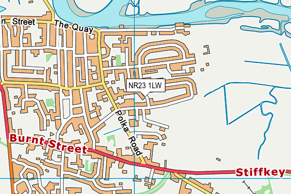 NR23 1LW map - OS VectorMap District (Ordnance Survey) NR23 1LW map - OS VectorMap District (Ordnance Survey)