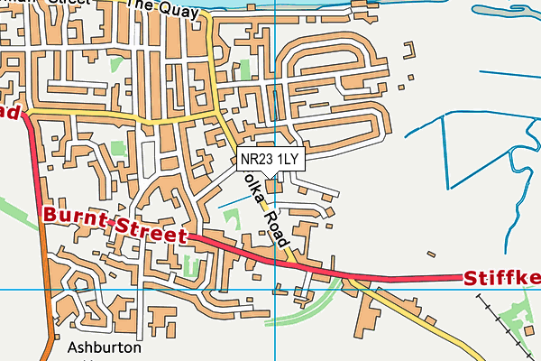 NR23 1LY map - OS VectorMap District (Ordnance Survey) NR23 1LY map - OS VectorMap District (Ordnance Survey)