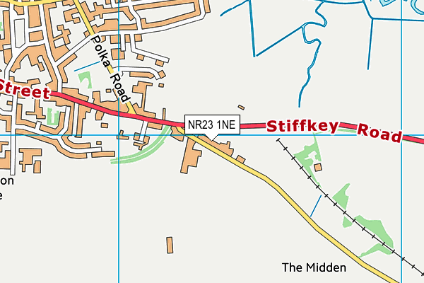 NR23 1NE map - OS VectorMap District (Ordnance Survey) NR23 1NE map - OS VectorMap District (Ordnance Survey)
