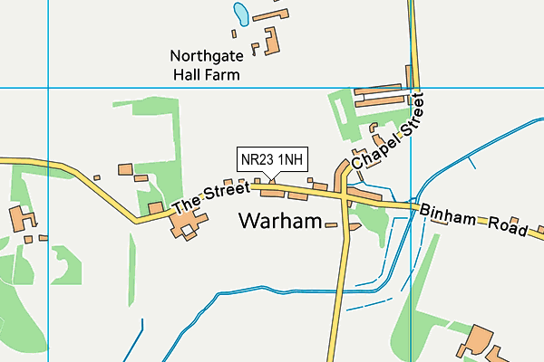 NR23 1NH map - OS VectorMap District (Ordnance Survey)