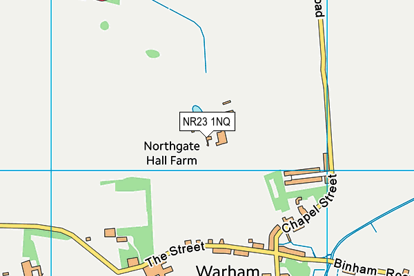 NR23 1NQ map - OS VectorMap District (Ordnance Survey) NR23 1NQ map - OS VectorMap District (Ordnance Survey)