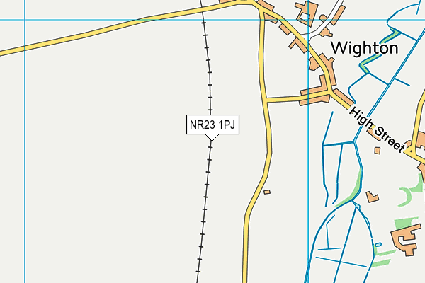 NR23 1PJ map - OS VectorMap District (Ordnance Survey) NR23 1PJ map - OS VectorMap District (Ordnance Survey)