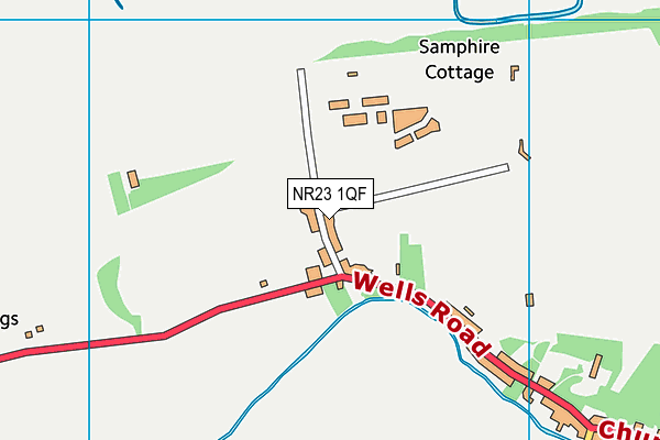 NR23 1QF map - OS VectorMap District (Ordnance Survey) NR23 1QF map - OS VectorMap District (Ordnance Survey)