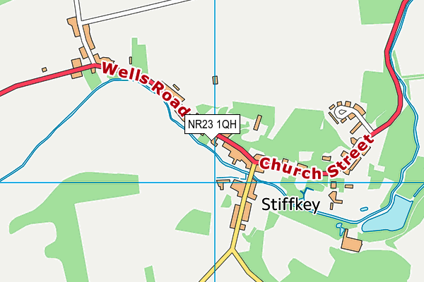 NR23 1QH map - OS VectorMap District (Ordnance Survey)