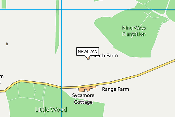 NR24 2AN map - OS VectorMap District (Ordnance Survey) NR24 2AN map - OS VectorMap District (Ordnance Survey)