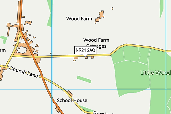 NR24 2AQ map - OS VectorMap District (Ordnance Survey)