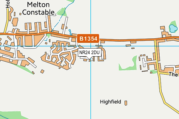 NR24 2DU map - OS VectorMap District (Ordnance Survey)