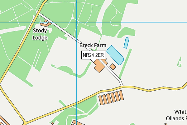 NR24 2ER map - OS VectorMap District (Ordnance Survey) NR24 2ER map - OS VectorMap District (Ordnance Survey)