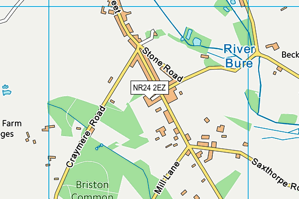 NR24 2EZ map - OS VectorMap District (Ordnance Survey) NR24 2EZ map - OS VectorMap District (Ordnance Survey)