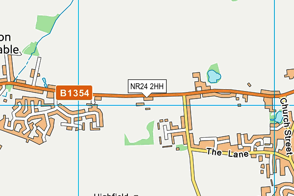 NR24 2HH map - OS VectorMap District (Ordnance Survey)