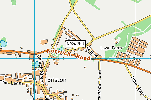 NR24 2HU map - OS VectorMap District (Ordnance Survey) NR24 2HU map - OS VectorMap District (Ordnance Survey)