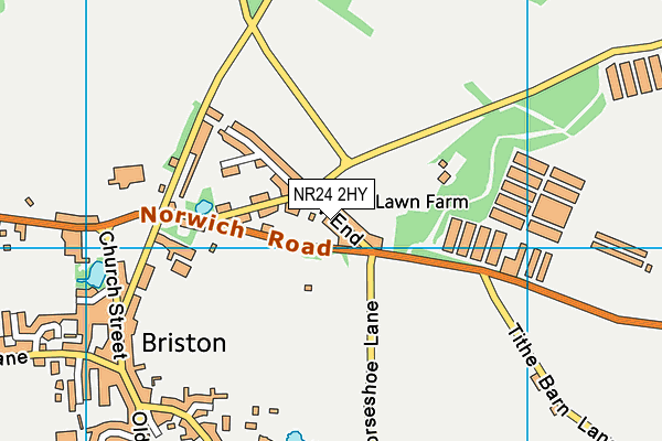 NR24 2HY map - OS VectorMap District (Ordnance Survey) NR24 2HY map - OS VectorMap District (Ordnance Survey)