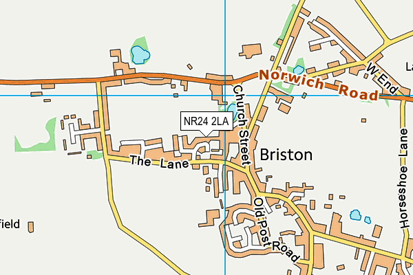 NR24 2LA map - OS VectorMap District (Ordnance Survey) NR24 2LA map - OS VectorMap District (Ordnance Survey)