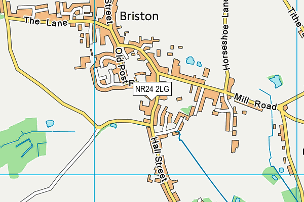 NR24 2LG map - OS VectorMap District (Ordnance Survey)