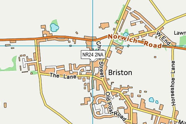 NR24 2NA map - OS VectorMap District (Ordnance Survey) NR24 2NA map - OS VectorMap District (Ordnance Survey)