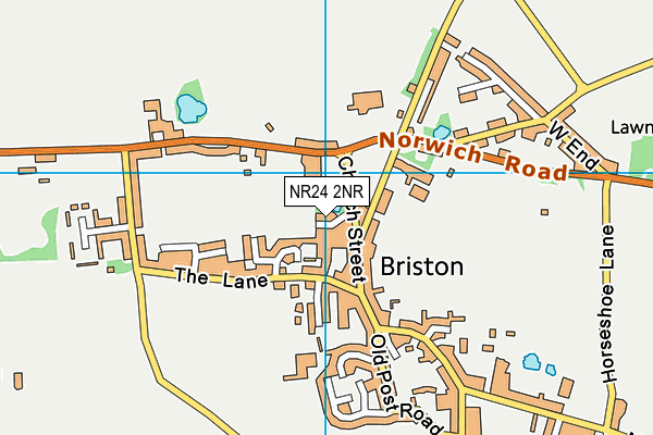 NR24 2NR map - OS VectorMap District (Ordnance Survey) NR24 2NR map - OS VectorMap District (Ordnance Survey)