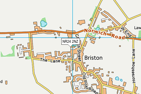 NR24 2NZ map - OS VectorMap District (Ordnance Survey) NR24 2NZ map - OS VectorMap District (Ordnance Survey)