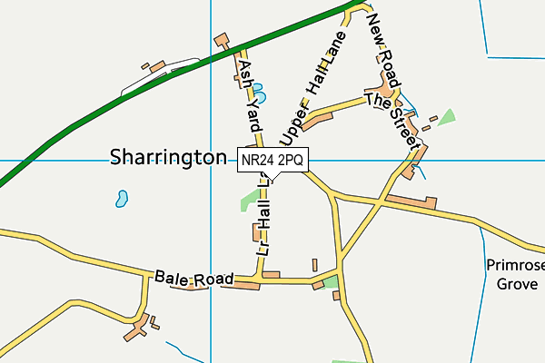 NR24 2PQ map - OS VectorMap District (Ordnance Survey) NR24 2PQ map - OS VectorMap District (Ordnance Survey)