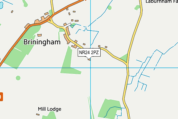 NR24 2PZ map - OS VectorMap District (Ordnance Survey) NR24 2PZ map - OS VectorMap District (Ordnance Survey)