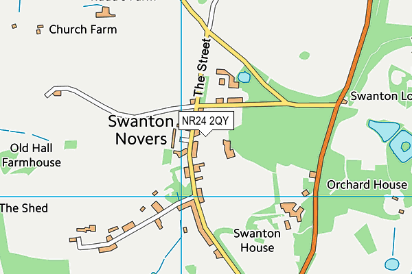 NR24 2QY map - OS VectorMap District (Ordnance Survey) NR24 2QY map - OS VectorMap District (Ordnance Survey)