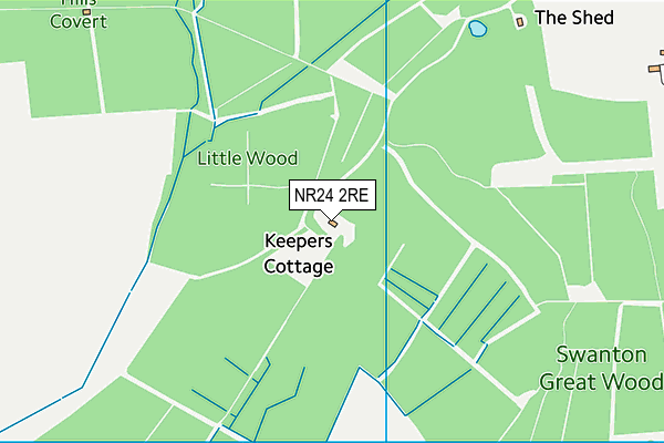 NR24 2RE map - OS VectorMap District (Ordnance Survey) NR24 2RE map - OS VectorMap District (Ordnance Survey)