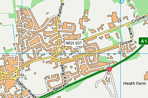NR25 6DT map - OS VectorMap District (Ordnance Survey) NR25 6DT map - OS VectorMap District (Ordnance Survey)