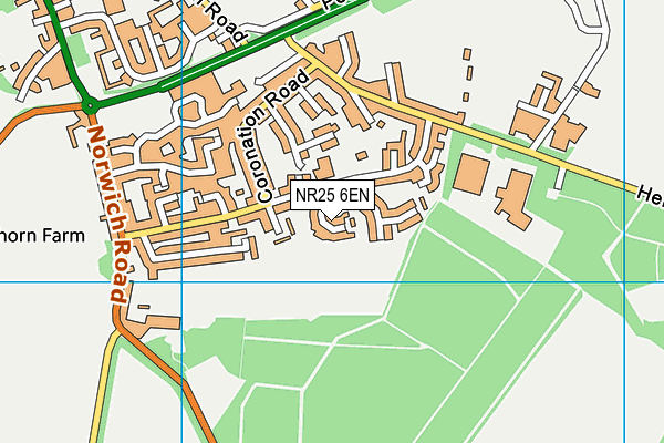 NR25 6EN map - OS VectorMap District (Ordnance Survey) NR25 6EN map - OS VectorMap District (Ordnance Survey)