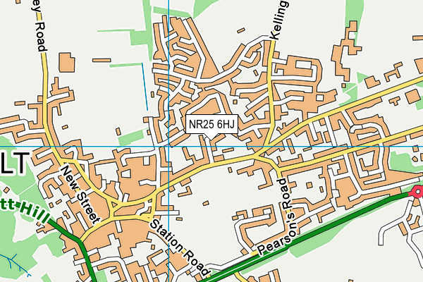 NR25 6HJ map - OS VectorMap District (Ordnance Survey) NR25 6HJ map - OS VectorMap District (Ordnance Survey)