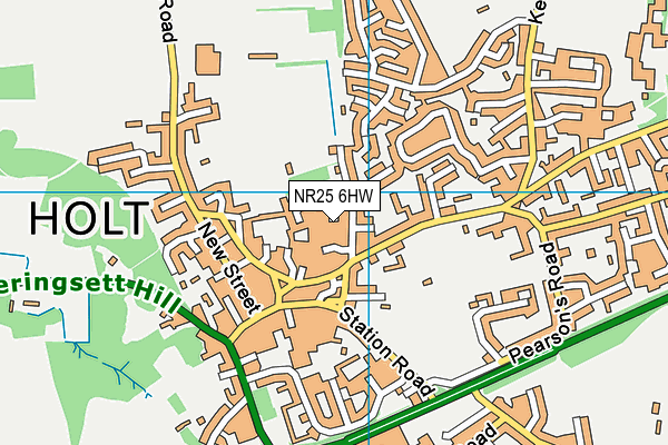 NR25 6HW map - OS VectorMap District (Ordnance Survey) NR25 6HW map - OS VectorMap District (Ordnance Survey)
