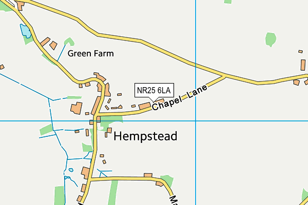 NR25 6LA map - OS VectorMap District (Ordnance Survey) NR25 6LA map - OS VectorMap District (Ordnance Survey)