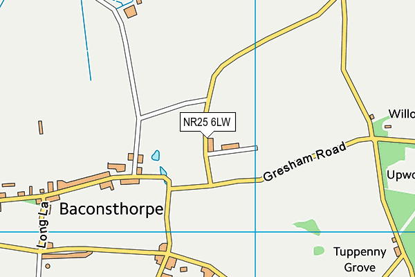 NR25 6LW map - OS VectorMap District (Ordnance Survey) NR25 6LW map - OS VectorMap District (Ordnance Survey)