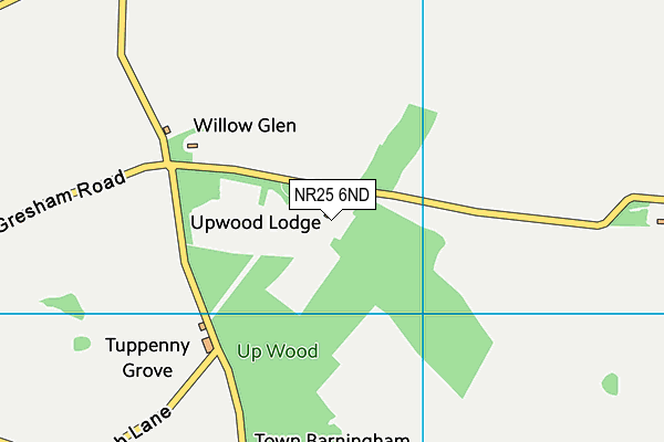 NR25 6ND map - OS VectorMap District (Ordnance Survey) NR25 6ND map - OS VectorMap District (Ordnance Survey)