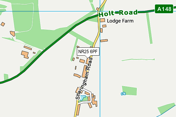 NR25 6PF map - OS VectorMap District (Ordnance Survey)