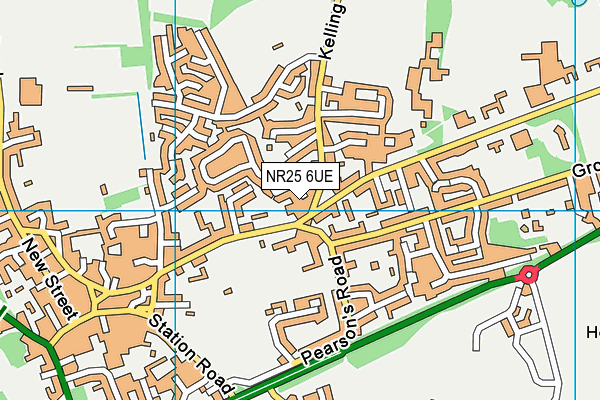 NR25 6UE map - OS VectorMap District (Ordnance Survey) NR25 6UE map - OS VectorMap District (Ordnance Survey)