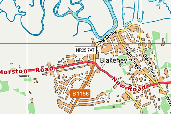 NR25 7AT map - OS VectorMap District (Ordnance Survey) NR25 7AT map - OS VectorMap District (Ordnance Survey)