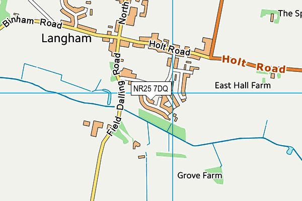 NR25 7DQ map - OS VectorMap District (Ordnance Survey)